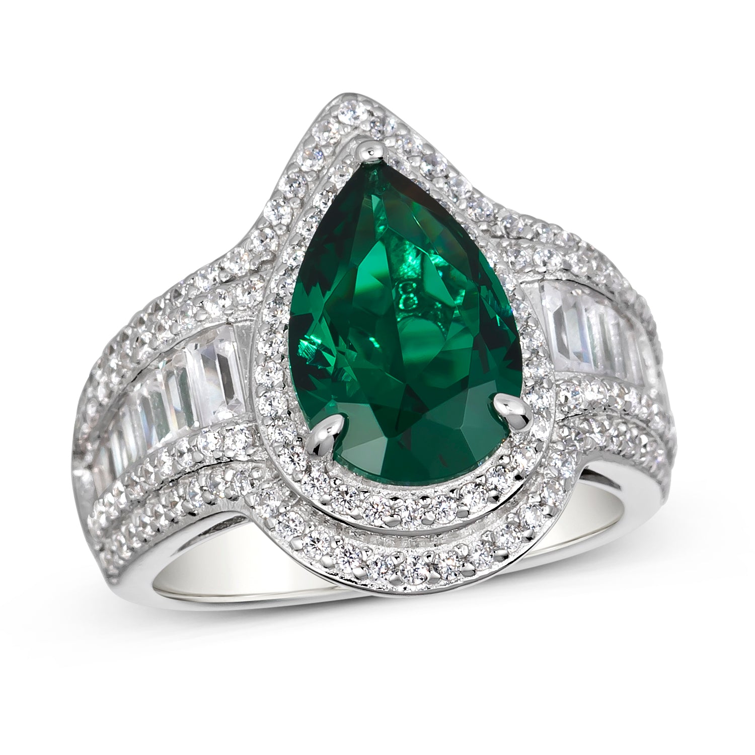 Elizabeth 63 Ring Emerald Green - Anna Zuckerman Luxury Rings