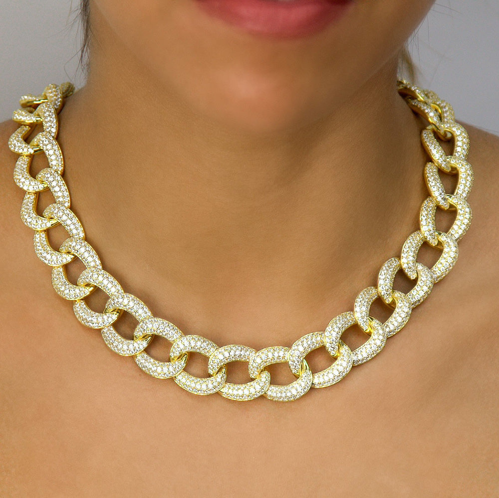 Olivia 18 Necklace Diamond White Gold - Anna Zuckerman Luxury Necklaces