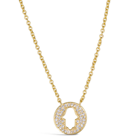 Kate 31 Open Hamsa Necklace - Anna Zuckerman Luxury Necklaces