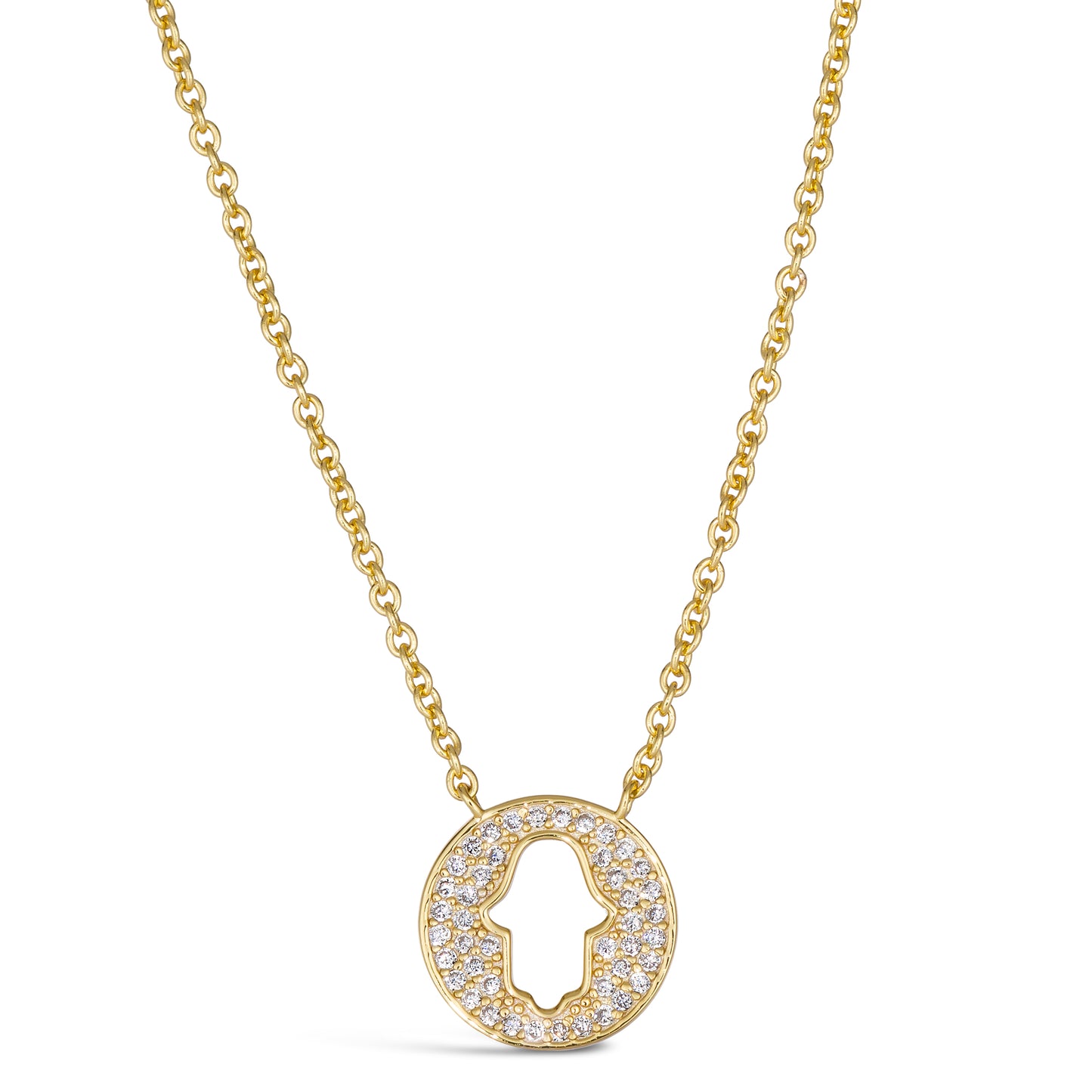 Kate 31 Open Hamsa Necklace - Anna Zuckerman Luxury Necklaces